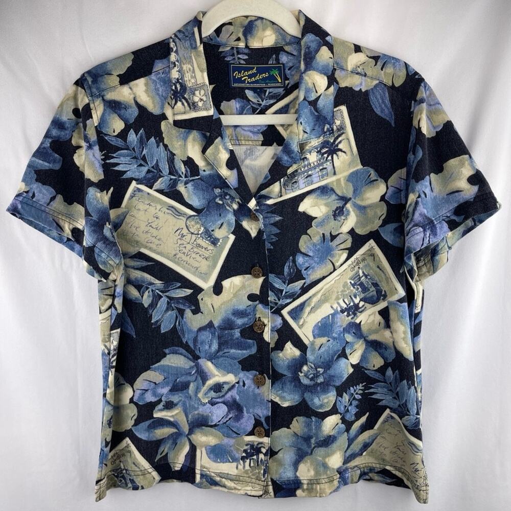 Vintage Island Traders Button Down Hawaiian Shirt
